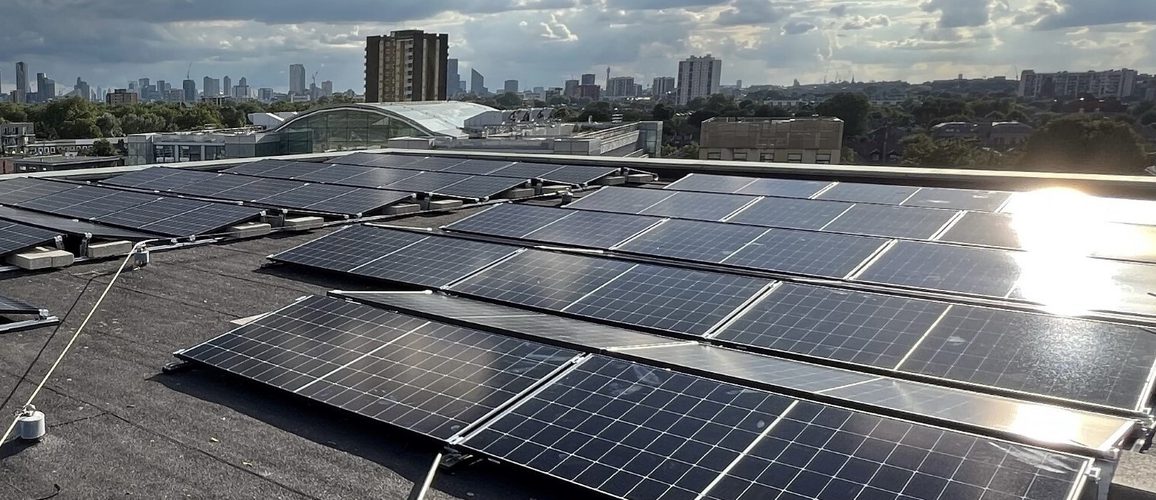Solar Panels installed at Hackney Empire in partnership with Stokey Energy