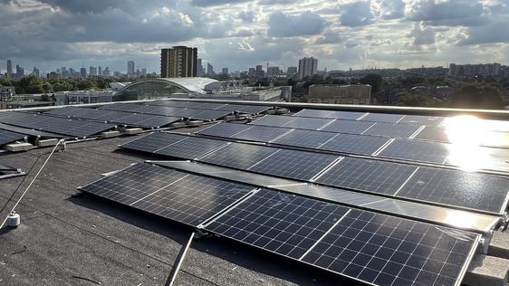 Solar Panels installed at Hackney Empire in partnership with Stokey Energy