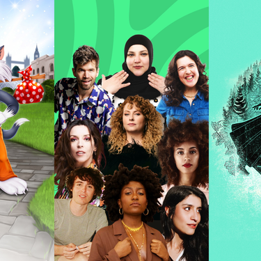 A collage of three images of shows coming up at Hackney Empire from September to December 2024.