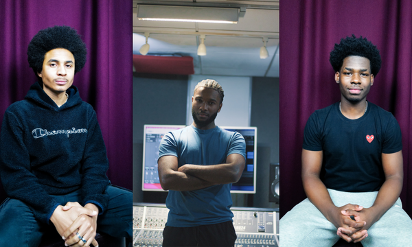 From left to right there are headshots of the three young musicians: Elijah Raheem Aduu ERA, Devante Seepaul Craig and Mark Holder