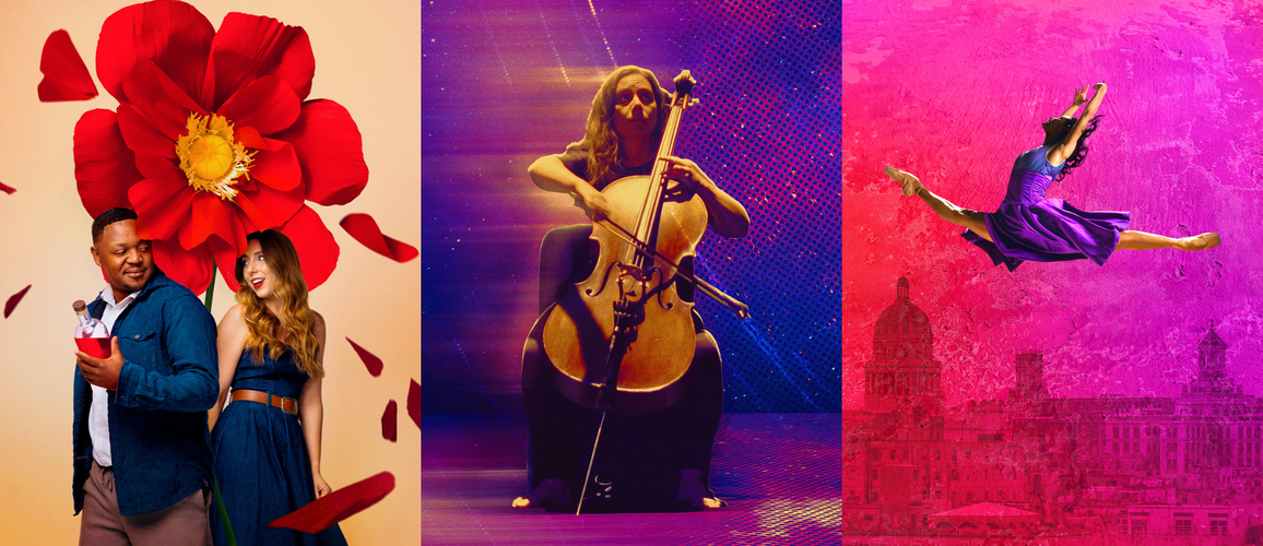 A collage of English Touring Opera, City of London Sinfonia and Nutcracker of Havana