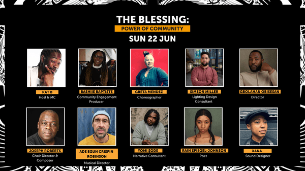 A collage showing the Creative Team behind The Blessing