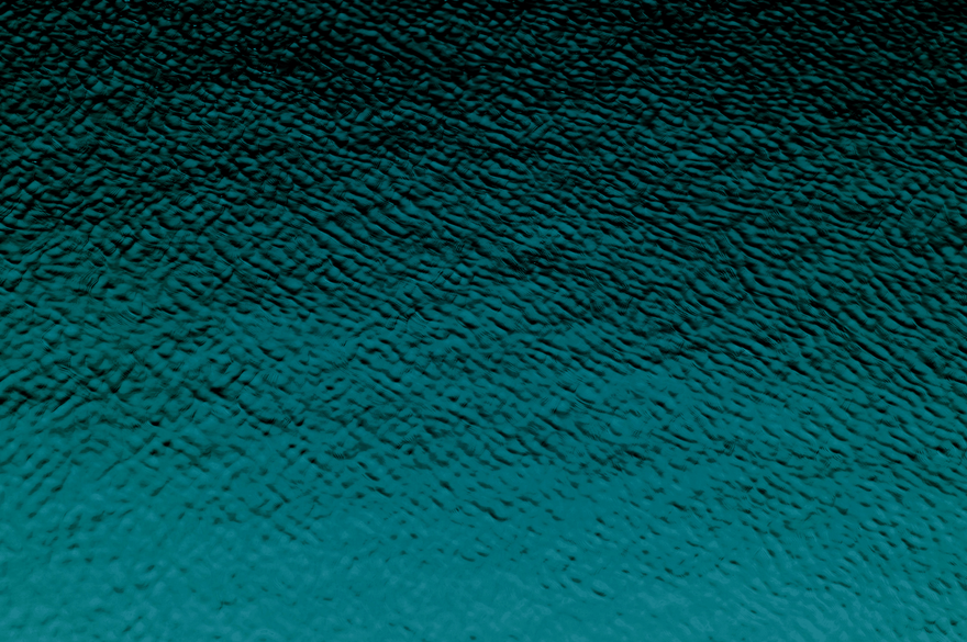 A vibrant blue ocean featuring rolling waves and a boat sailing through the water.