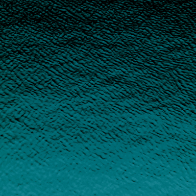 A vibrant blue ocean featuring rolling waves and a boat sailing through the water.