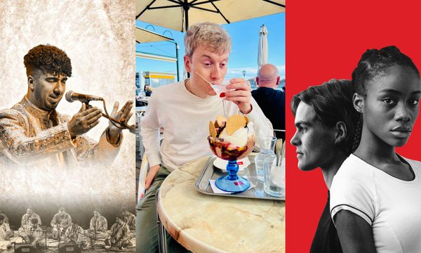 A collage of show artwork that are included within the January to April programme at Hackney Empire