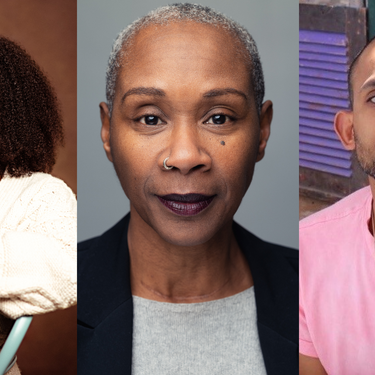 A collage of three people, with Jasmyn Fisher-Ryner, Josette Bushell-Mingo OBE and Soheb Panja from left to right.