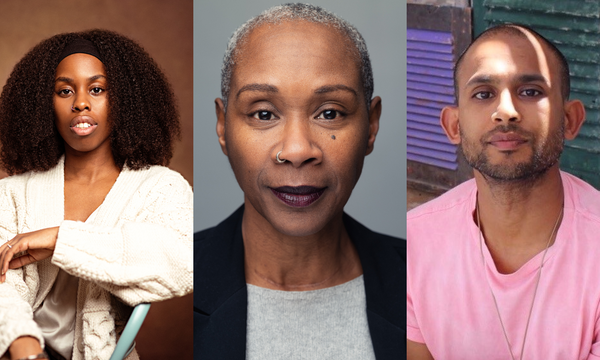 A collage of three people, with Jasmyn Fisher-Ryner, Josette Bushell-Mingo OBE and Soheb Panja from left to right.