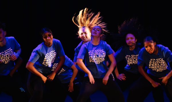 The boy blue dance company performing on Hackney Empire's main stage